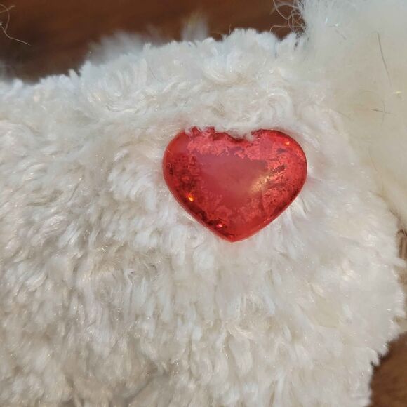 Dan Dee Collector's Choice 9" White Unicorn Plush Heart Valentine's - Picture 3 of 6